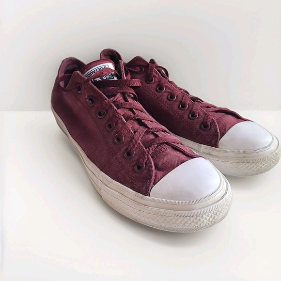 Converse All Star Shoes‎ Chuck Taylor 2 Lunarlon Men Size 11 Burgundy - Picture 1 of 8